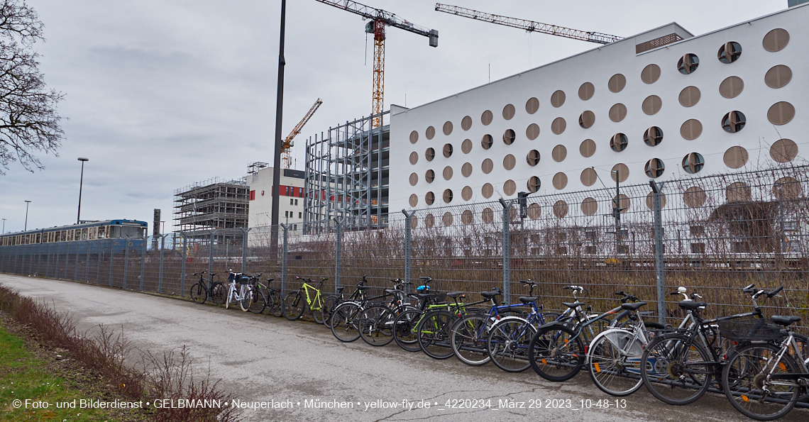 29.03.2023 - Baustelle REVO und Umgebung in Neuperlach